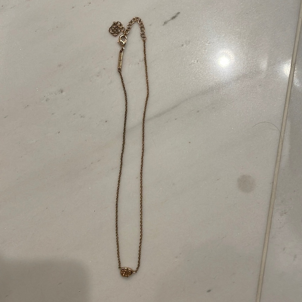 Kendra scott gold druzy necklace - Picture 2 of 2